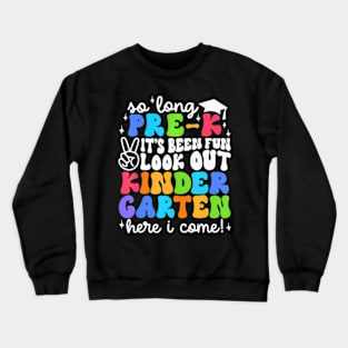 So Long Pre K Graduation Kindergarten  Kids 2024 Crewneck Sweatshirt